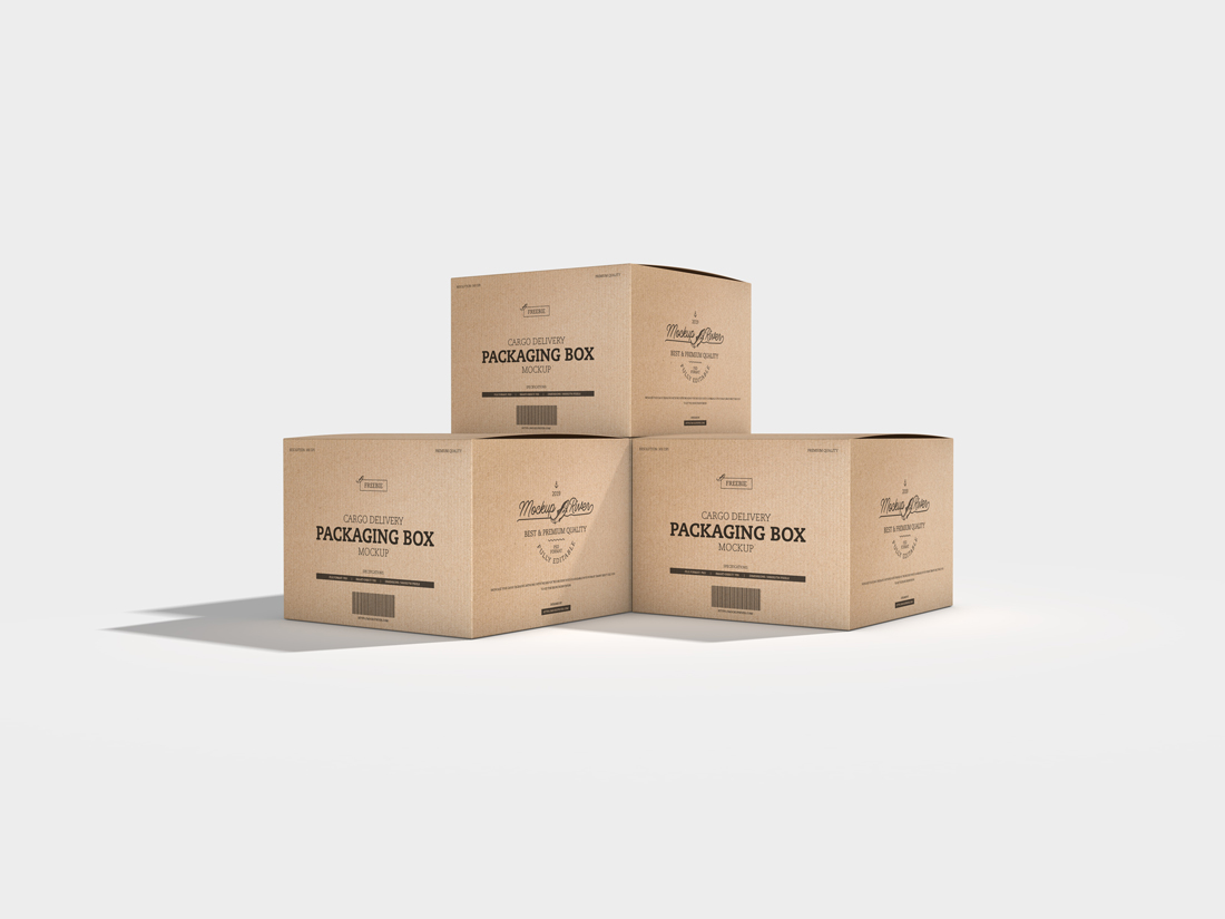 Cargo-Delivery-Packaging-Box-Mockup