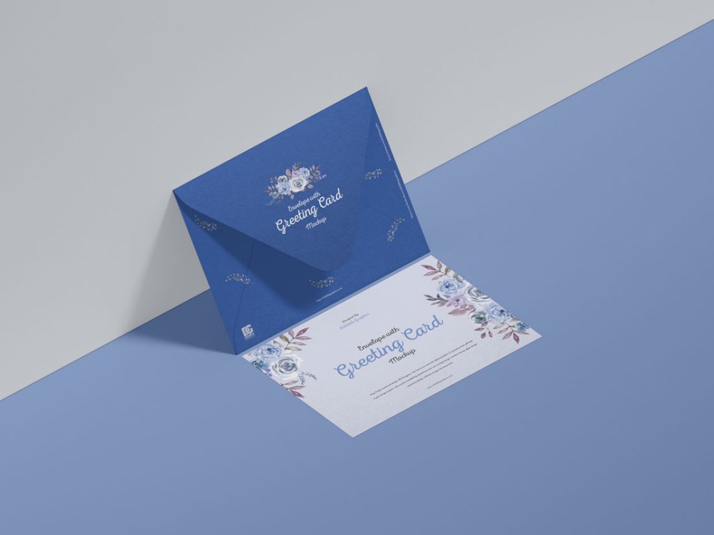 Free-Elegant-Greeting-Card-Mockup-Template-With-Envelope