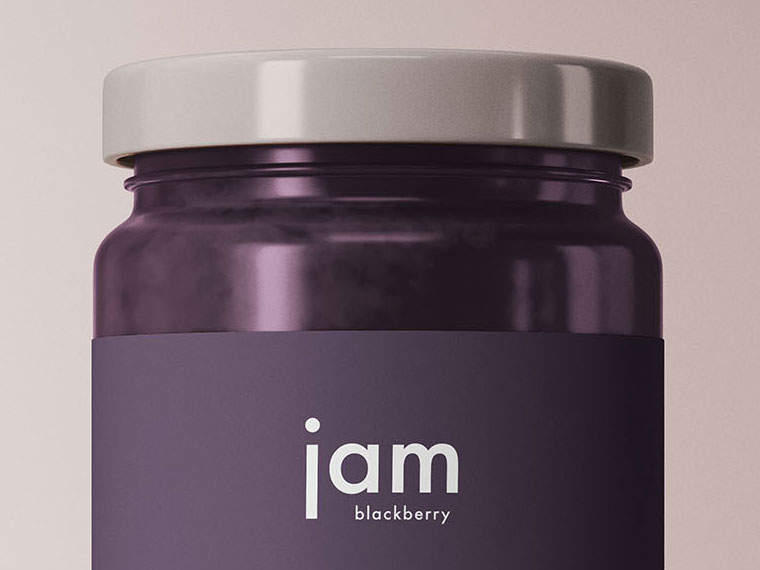 Free Jam Bottle Mockup