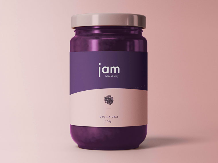 Free Jam Jar Mockup