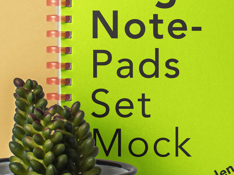 Free Notepad Mockup