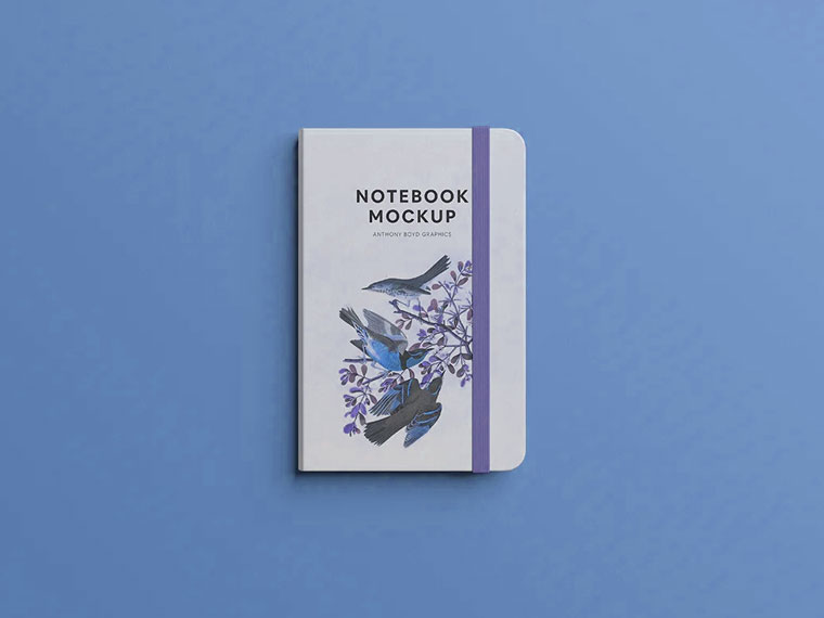 Top View Cover Notebook Mockup