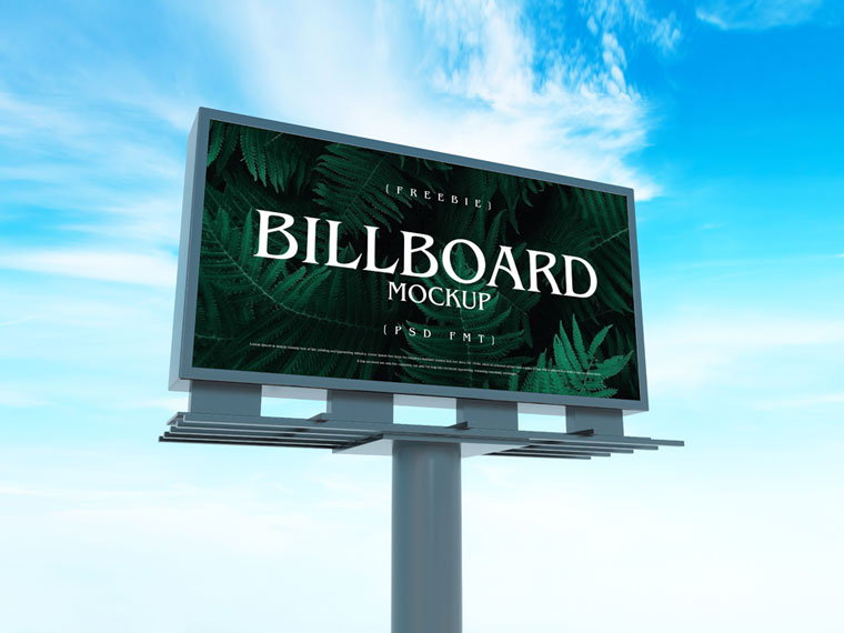 Brand Publicity Advertisement Billboard Mockup