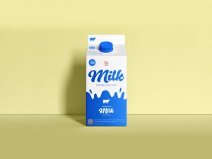 Free Milk Packaging Mockup