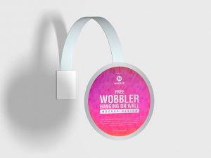 free wobbler mockup