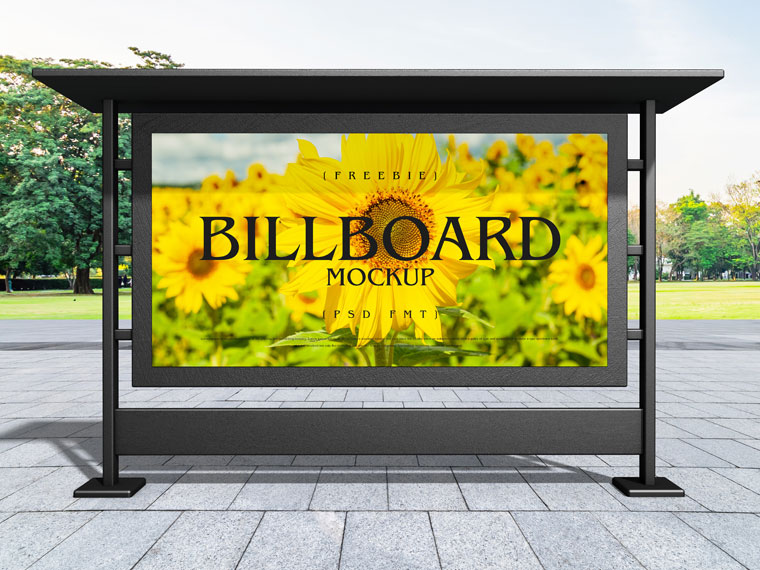 Outdoor Publicity Advertising Billboard Mockup