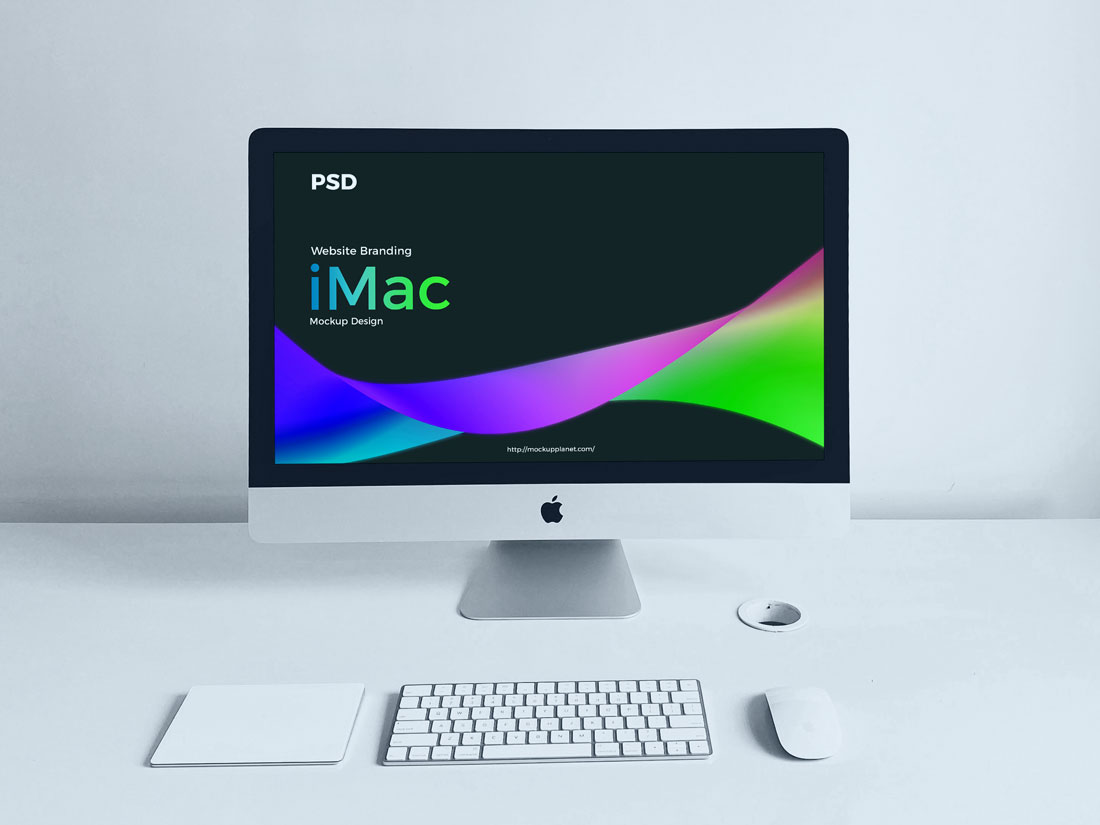 Website Template Branding iMac Mockup Mockup River