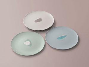 Free-Round-Dishes-Plates-Mockup-PSD