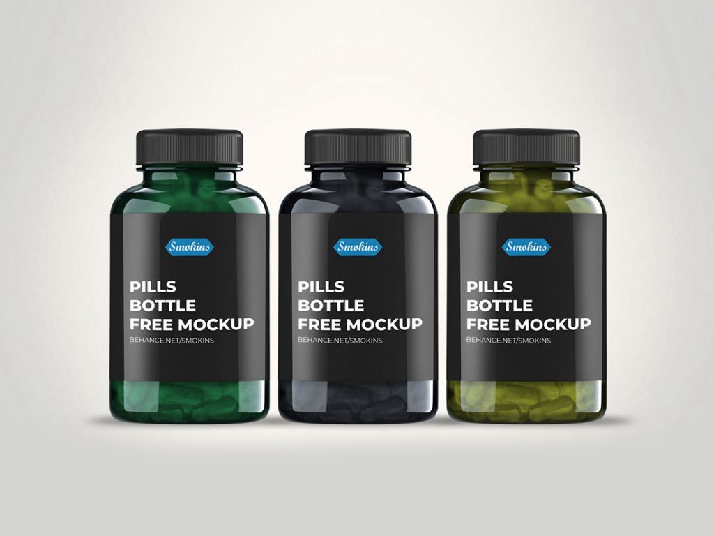 Free-Front-View-Vitamins-Pills-Bottle-Mockup
