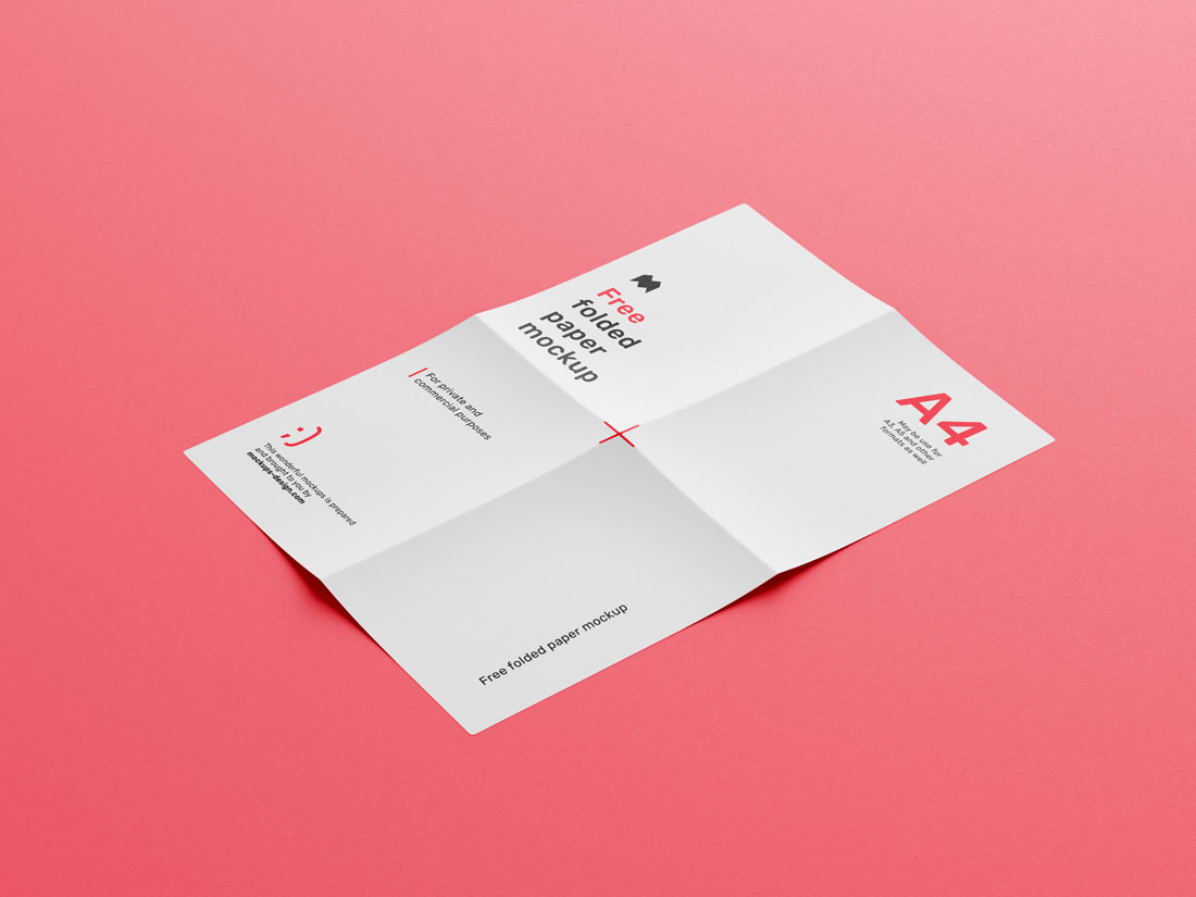 Free-PSD-Branding-Folded-Paper-Flyer-Mockup-1