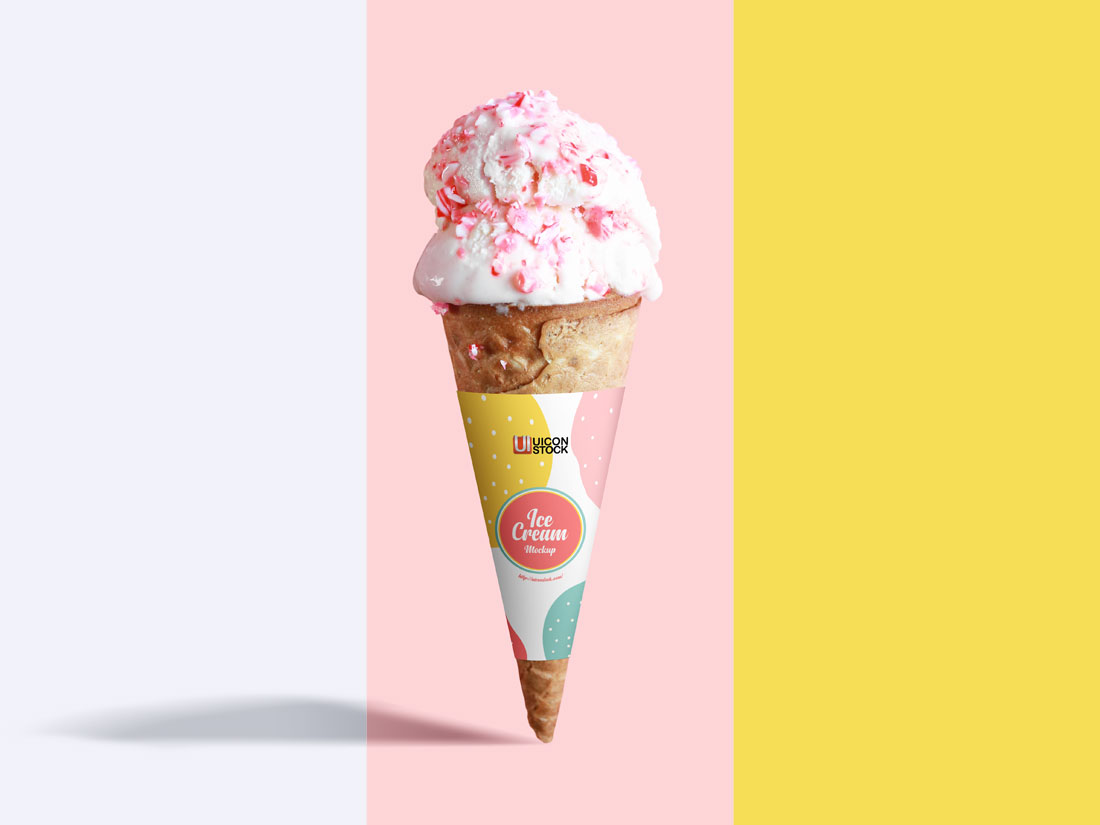 Free-Modern-Ice-Cream-Cone-Mockup-1