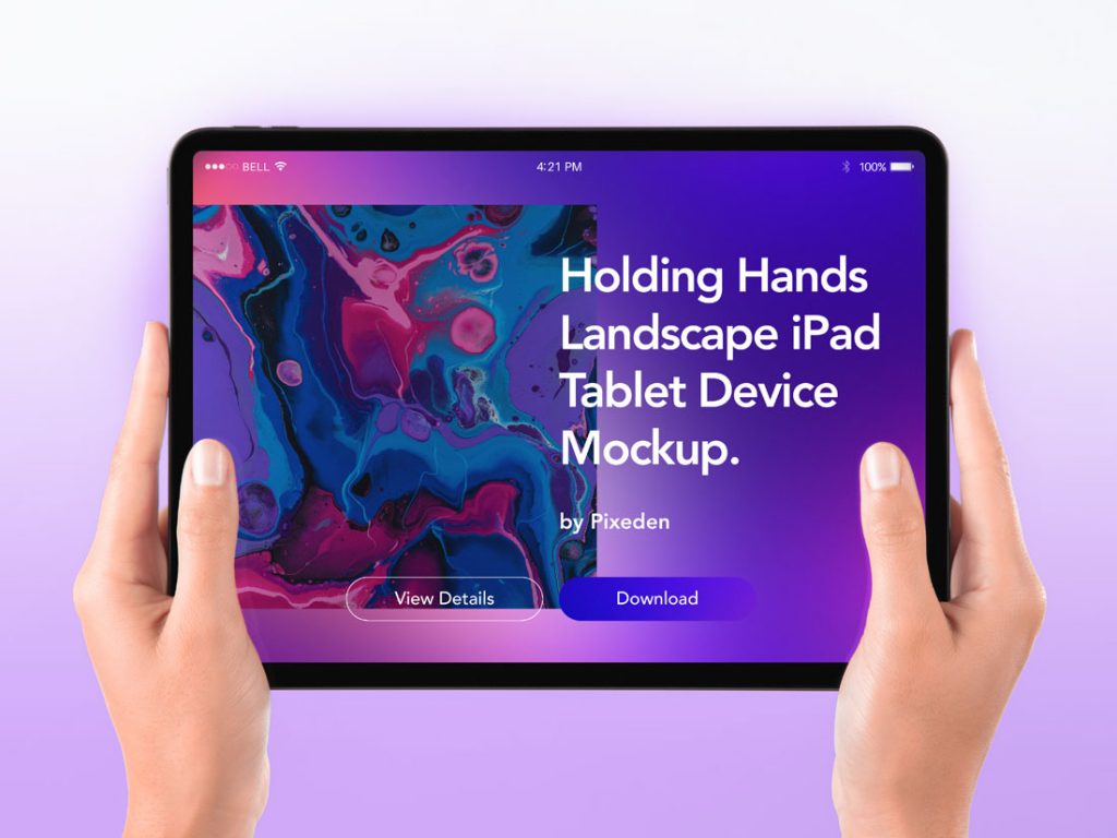 Free-High-Quality-Girl-Holding-iPad-Website-Mockup