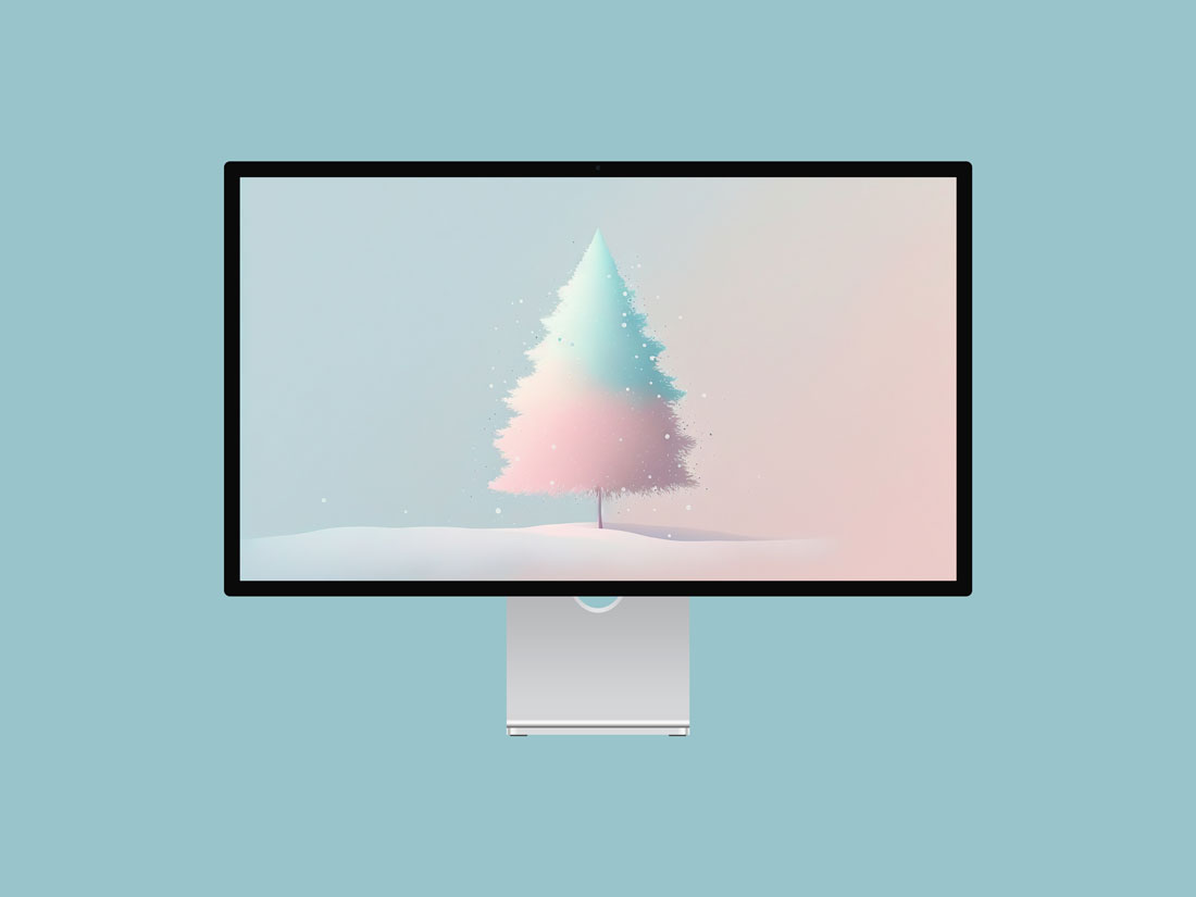 Free Mac Studio Display Website Mockup